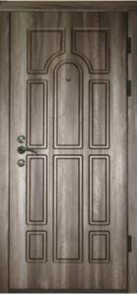 Вхідні двері Каскад-Арка сивий горіх