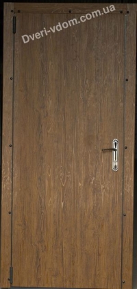 Техническая дверь-оцинковка (Дуб)