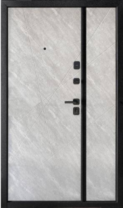 DV-157 полуторные наружные металлические двери 1200×2050
