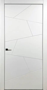 Міжкімнатні двері Geometry Ral 9003  фарбовані біла