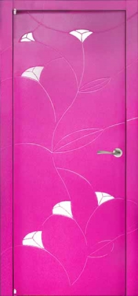Дверь межкомнатная Колор - Клео (Розовые)