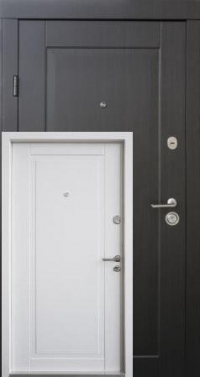 "Прованс" венге/білий мат (кью дорс) - двері в квартиру