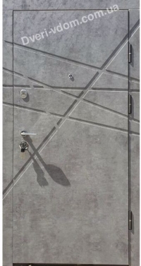 Стоун Протект бетон сірий - двері  в квартиру