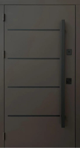 Уличные входные двери «Горизонт» с терморазрывом и тремя контурами уплотнения