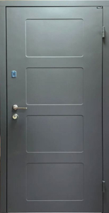Стріт- АРТ метал мдф вуличні двері фарбовані. Антрацит