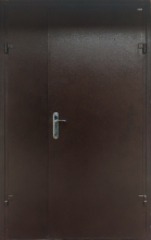 Полуторные двери «Металлические-Титан»