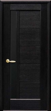 Двері міжкімнатні Грета BLK (чорне скло)
