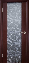 Межкомнатная дверь Глазго декор Серые листья