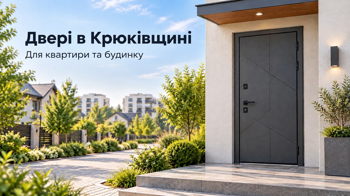 Вхідні двері для квартири та приватного будинку в Крюківщині