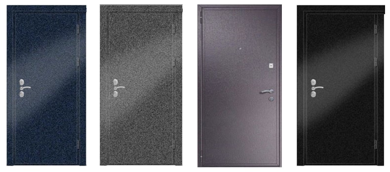 Металеві двері з полімерним покриттям