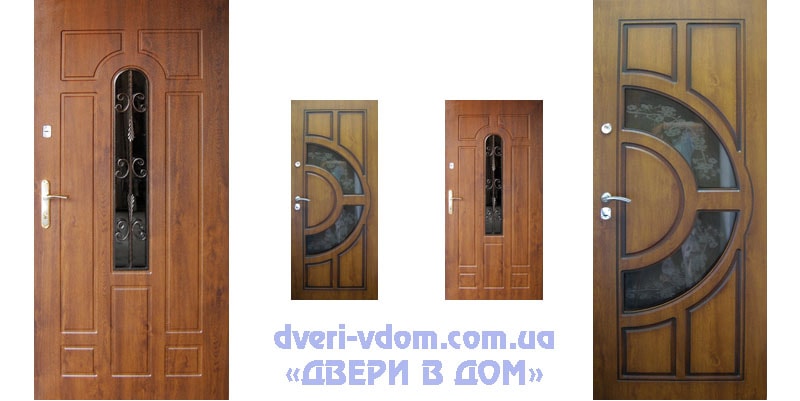 Фото дверей с ковкой Укрдвери
